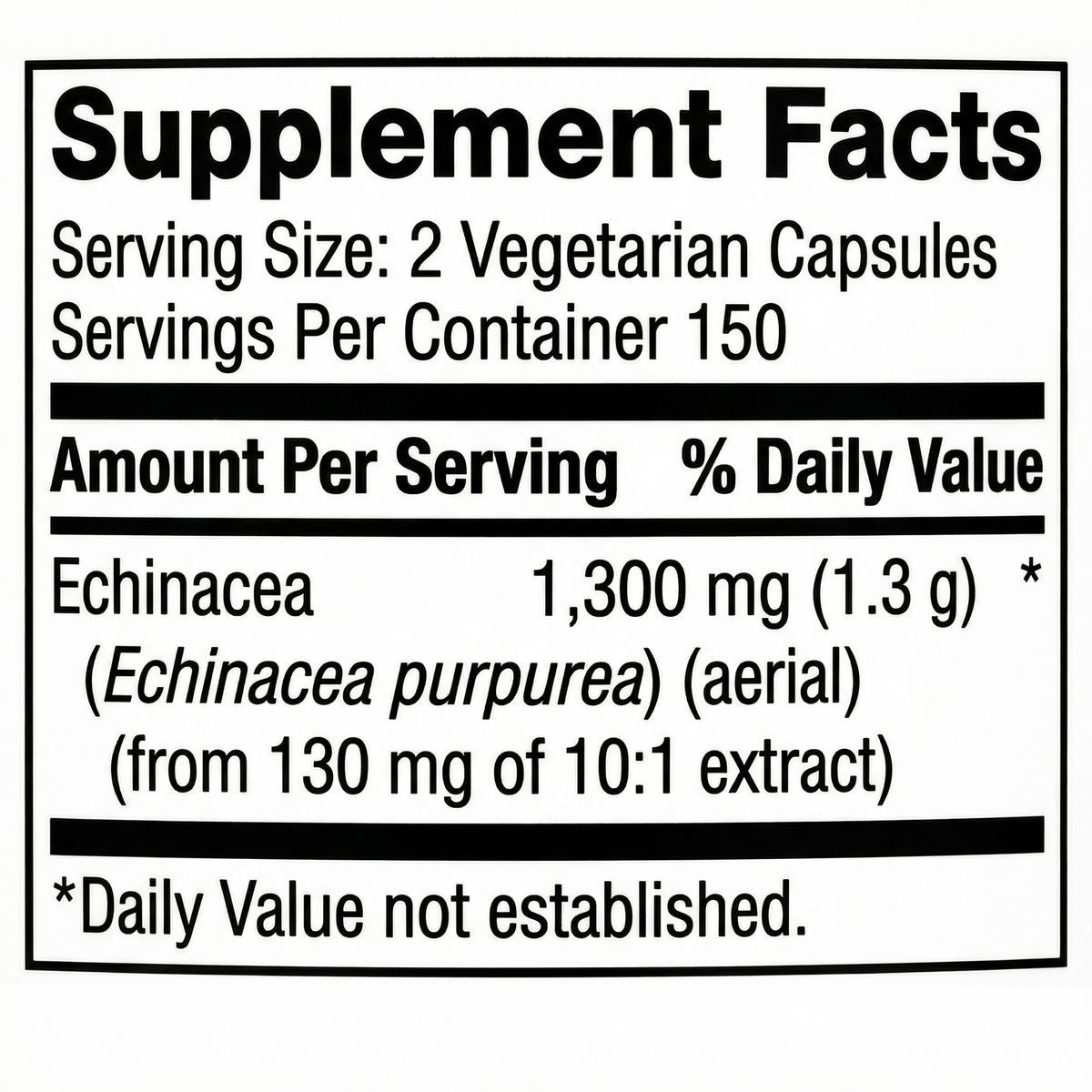 Echinacea & Goldenseal (150 capsules)